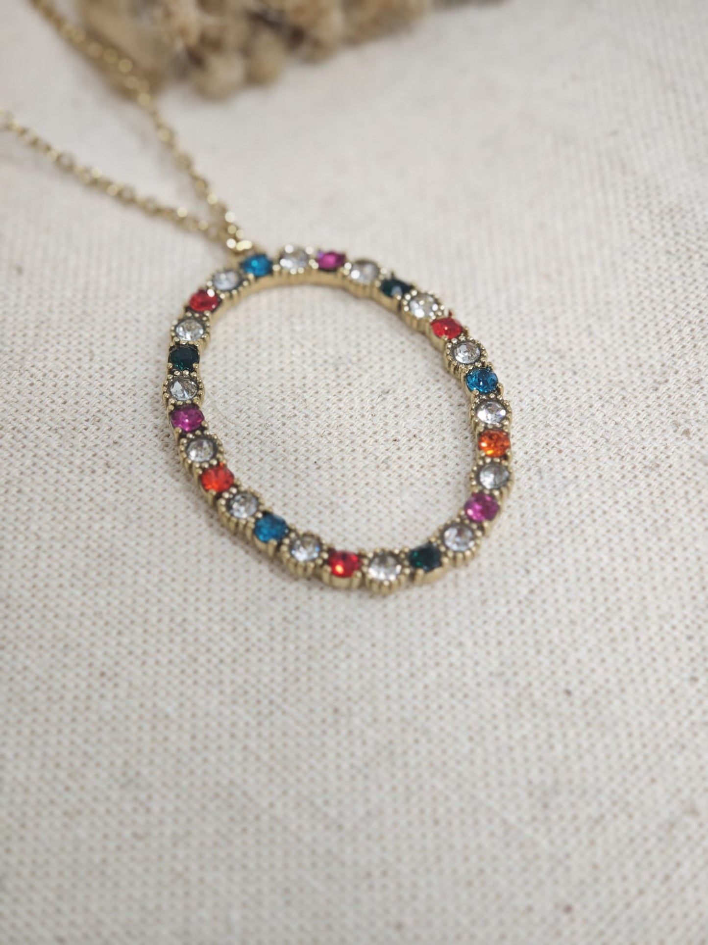 Collar Arcoíris Dorado