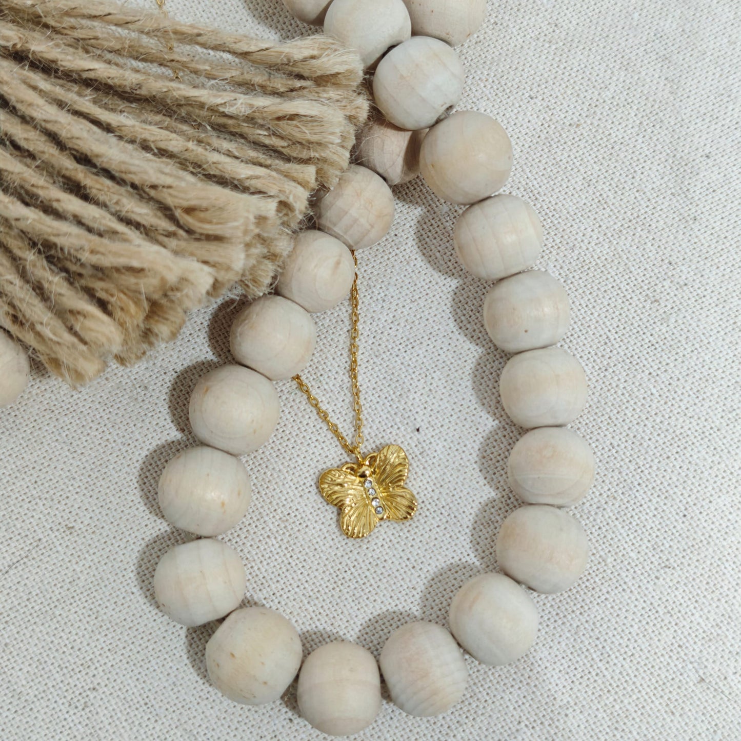 Collar Mariposa Dorada