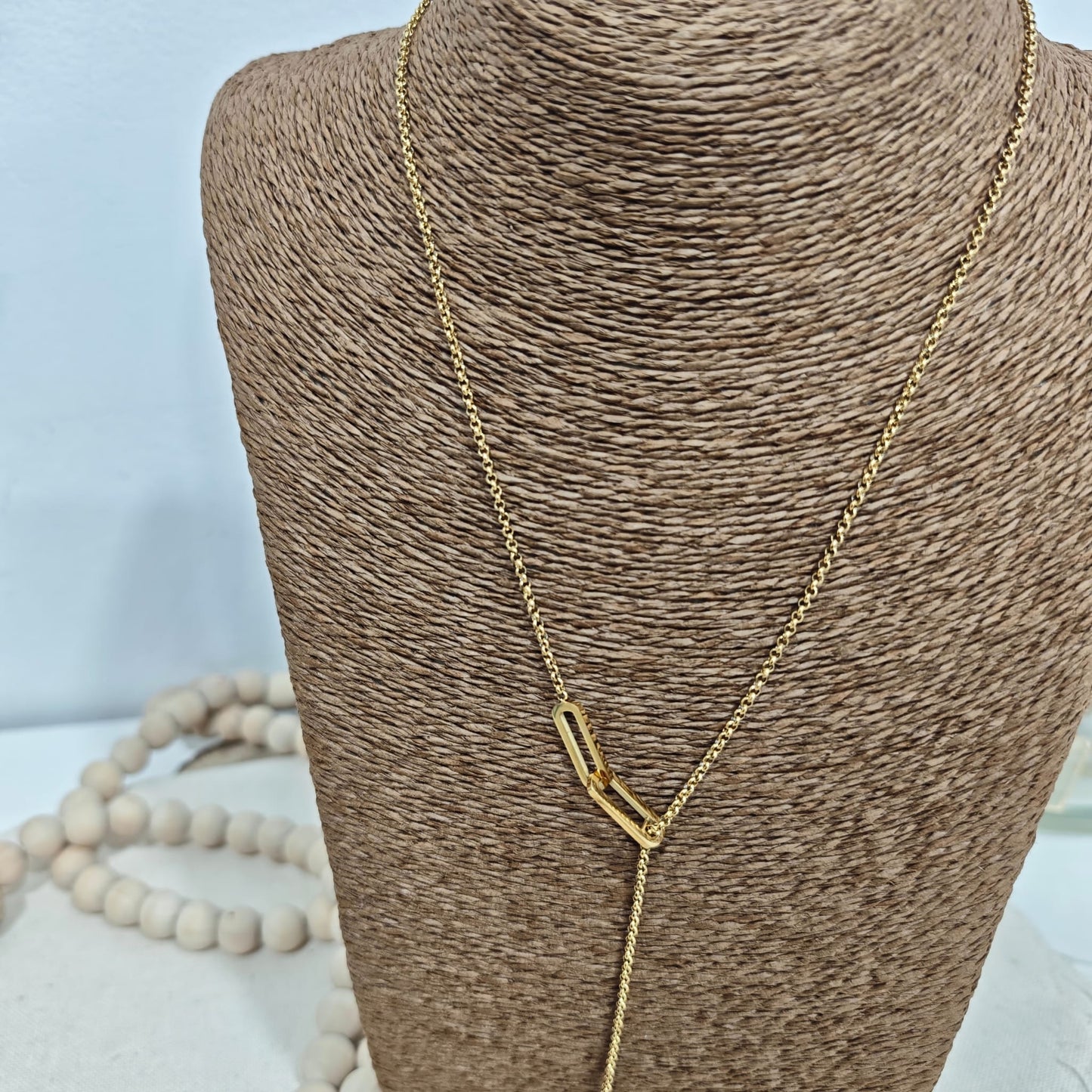 Collar Lariat Dorado