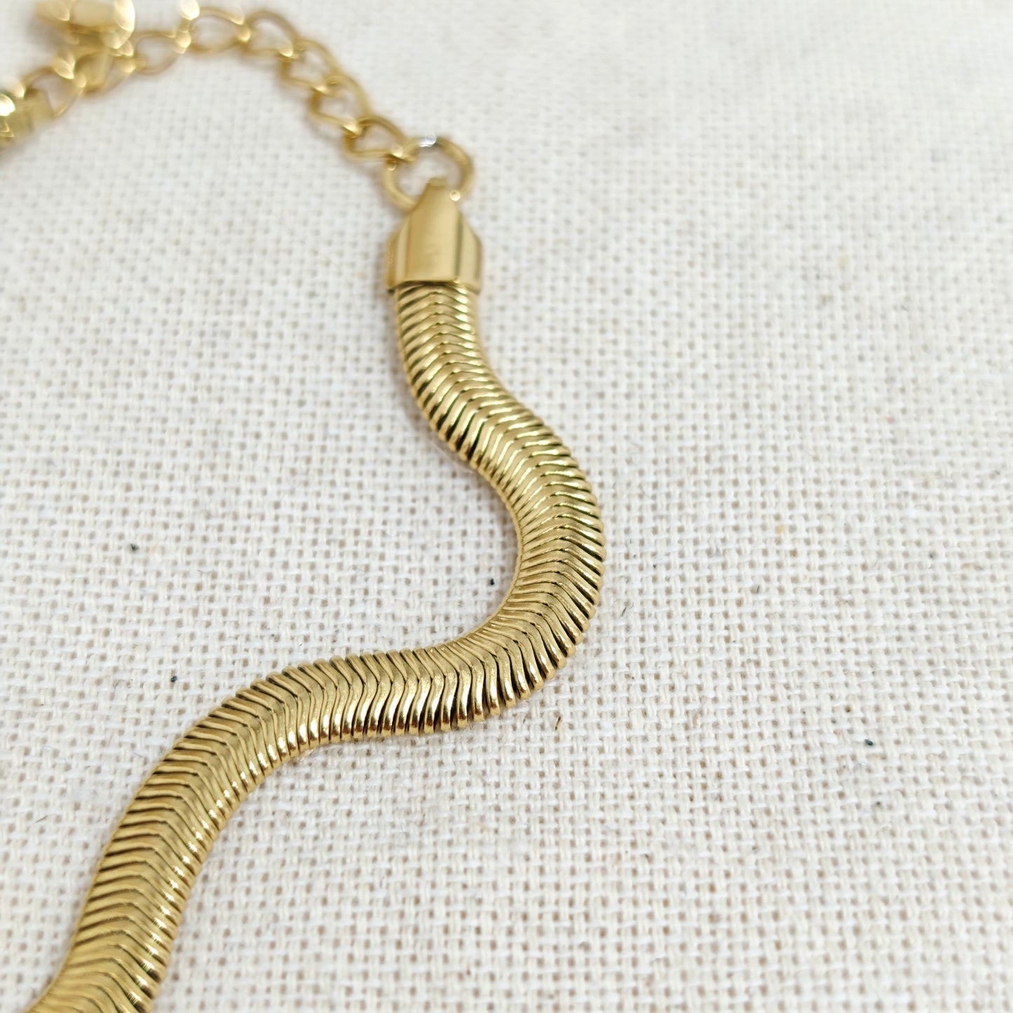 Tobillera Golden Wave