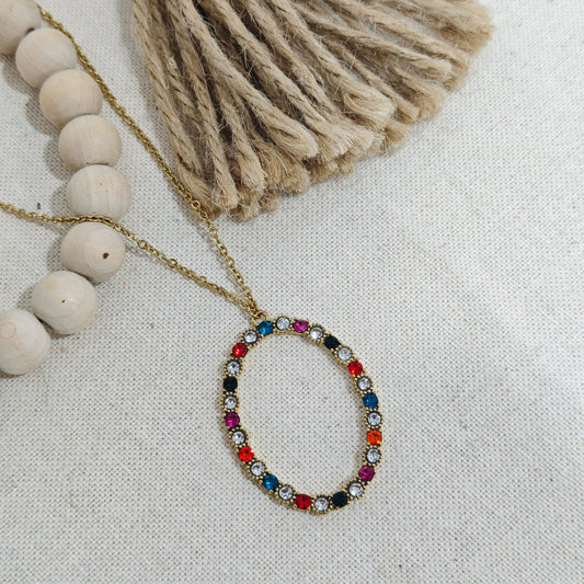 Collar Arcoíris Dorado