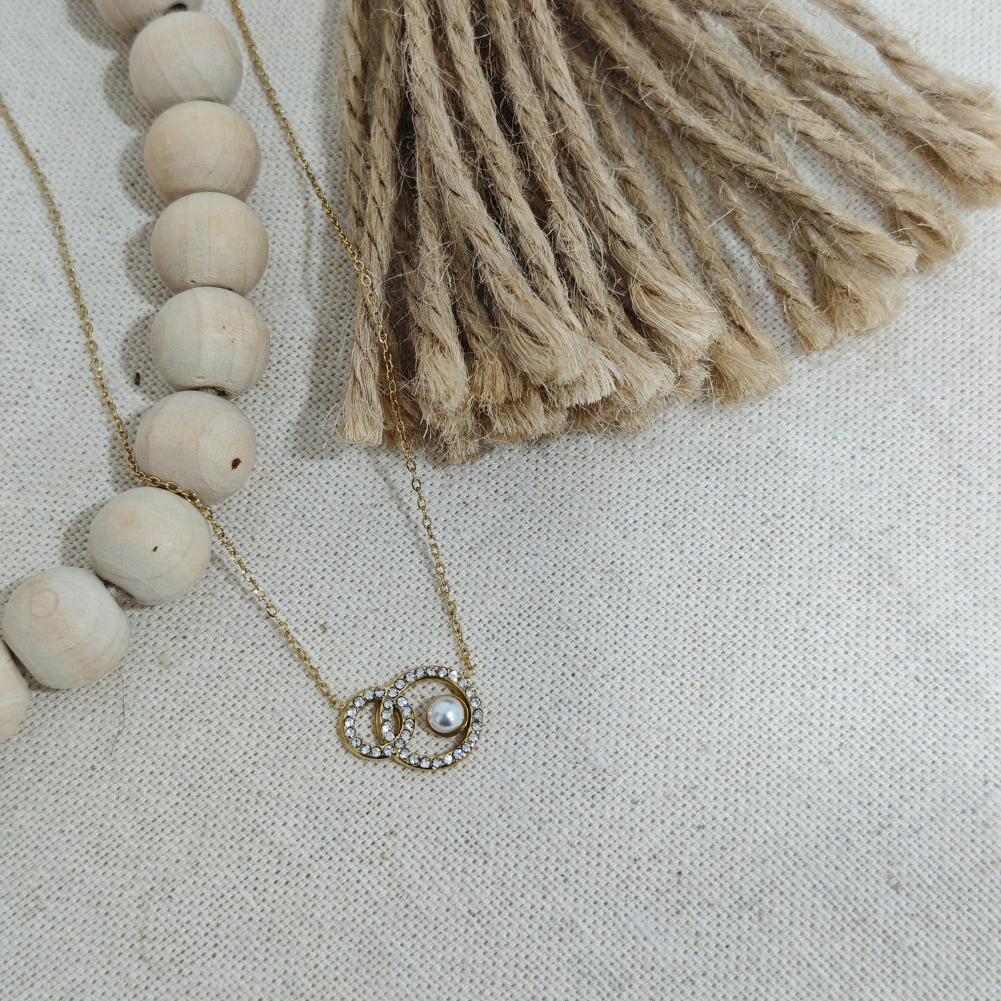 Collar Infinity Pearl