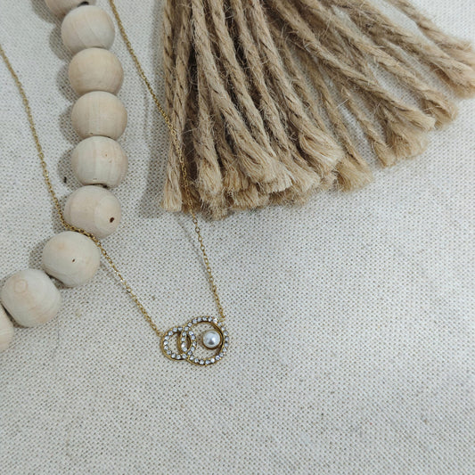 Collar Infinity Pearl