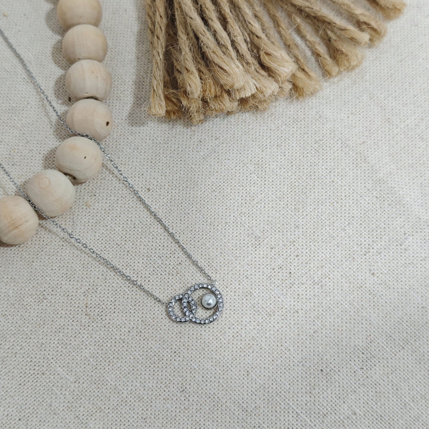 Collar Infinity Pearl