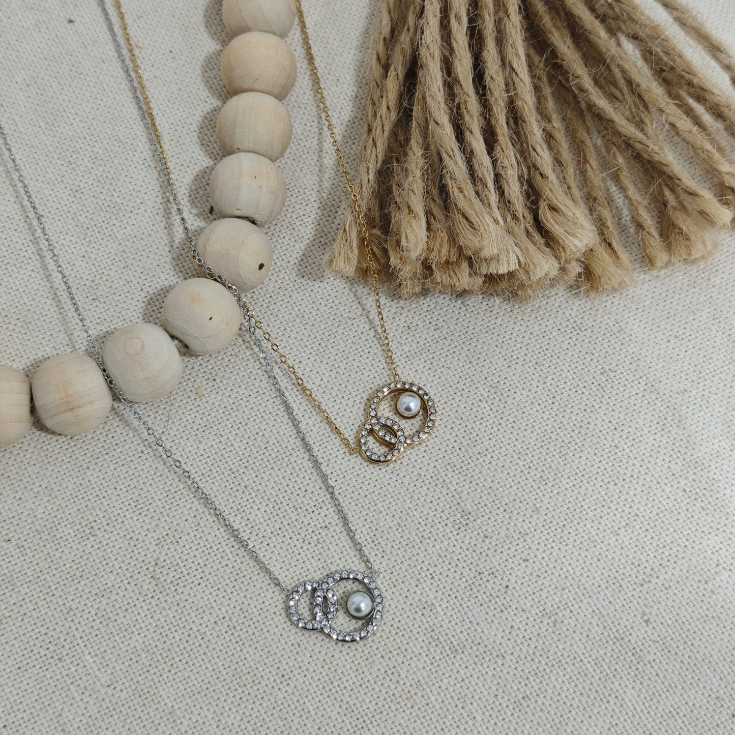 Collar Infinity Pearl