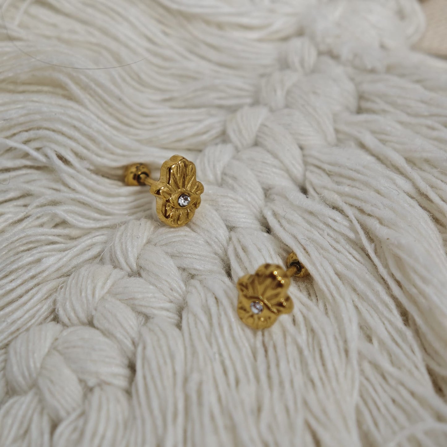 Pendientes Flor Dorada