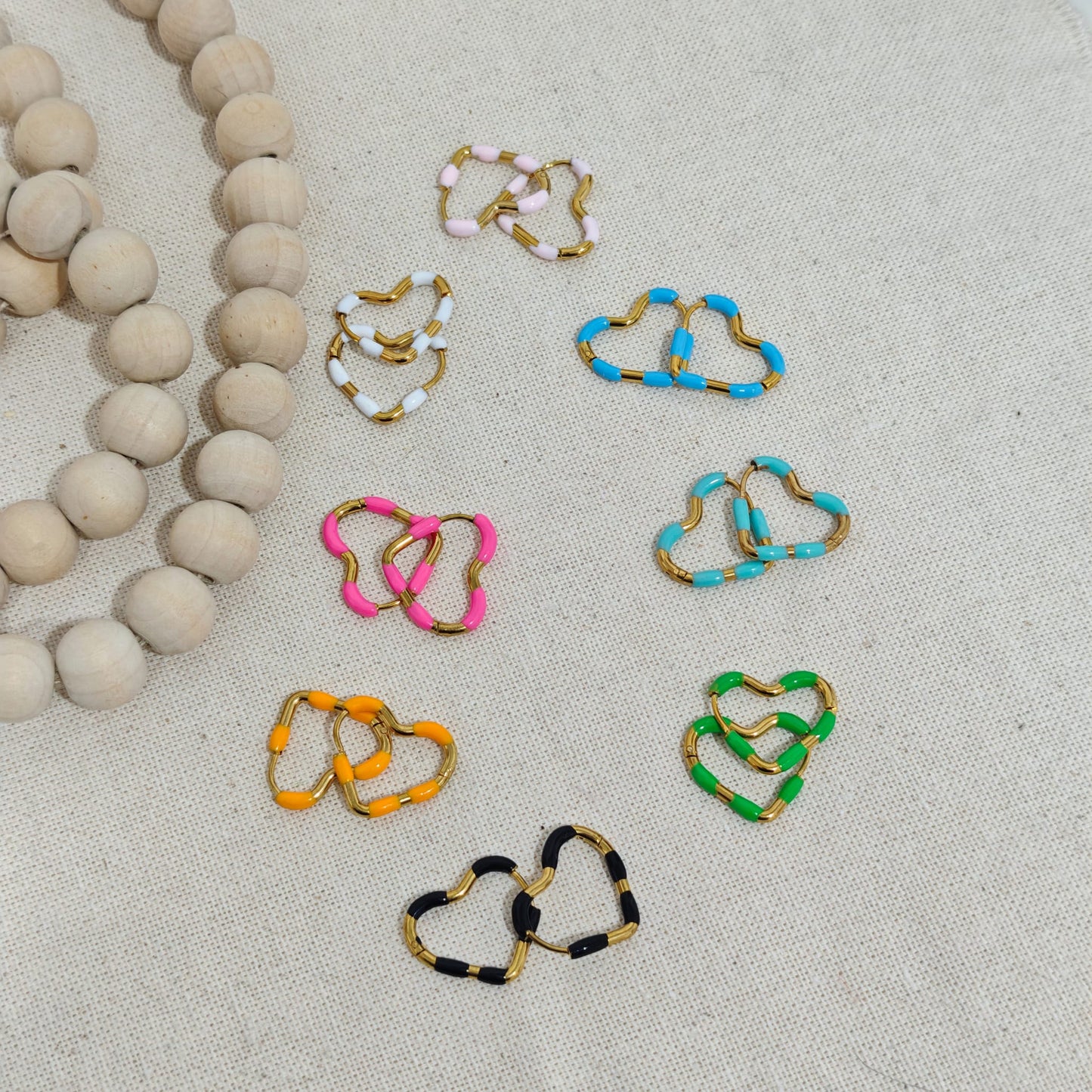 Pendientes Corazón Color Pop