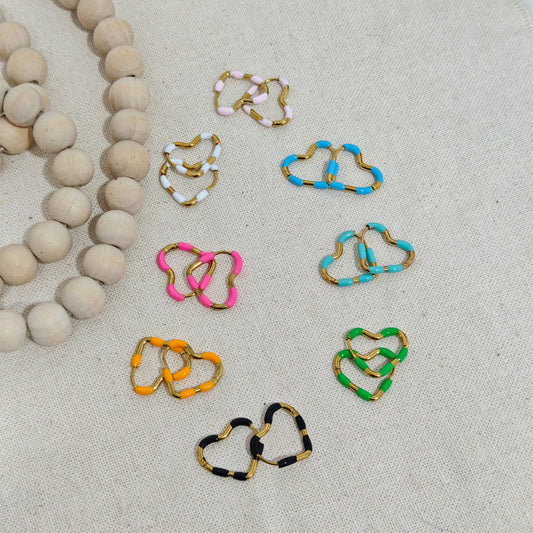 Pendientes Corazón Color Pop