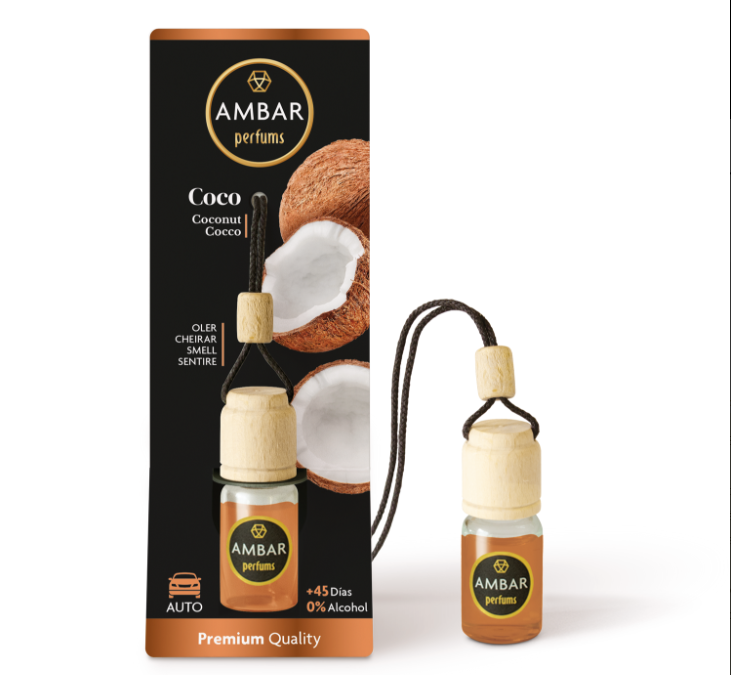 Ambientador Coche Coco 6,5 ml Ambar