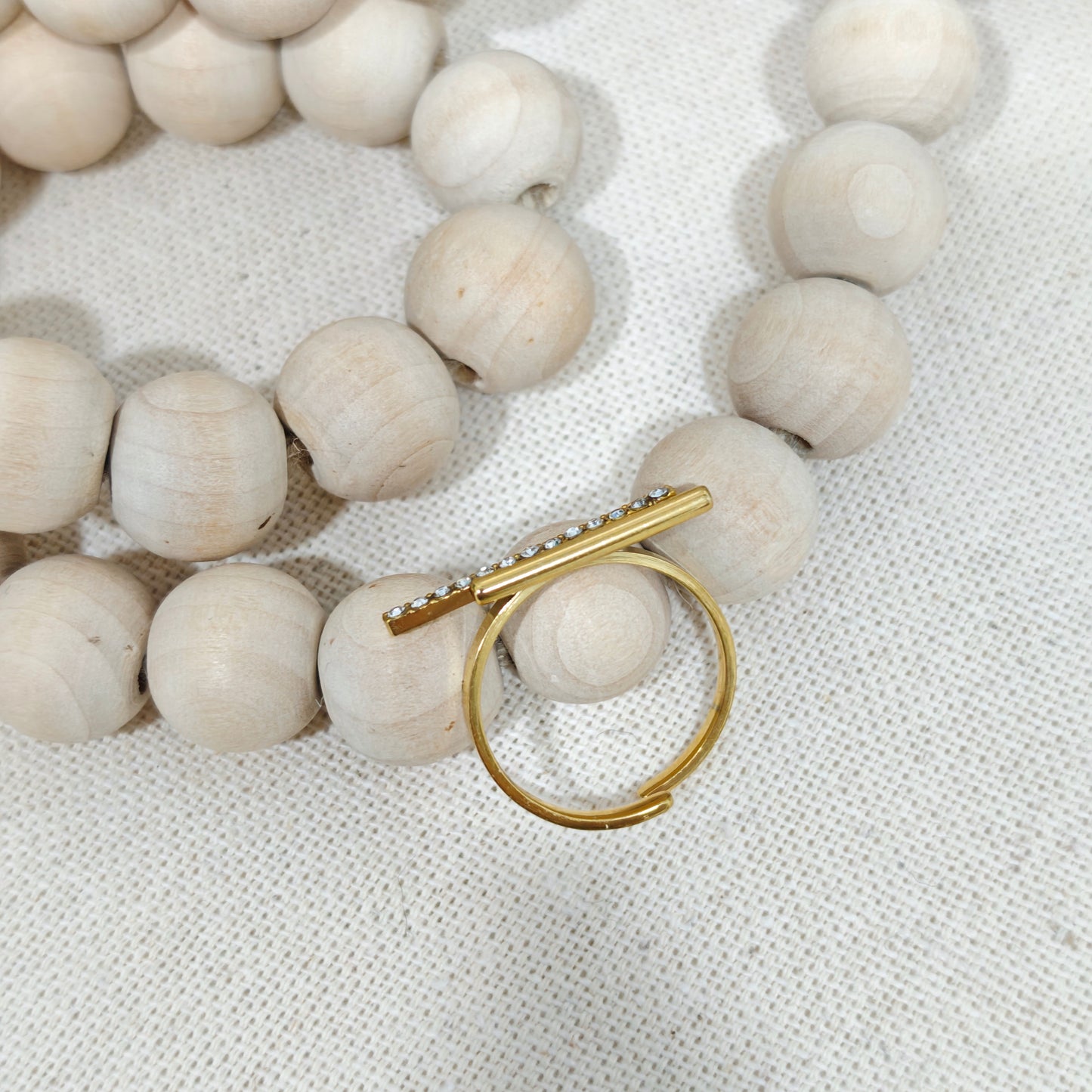 Anillo Barra Brillante