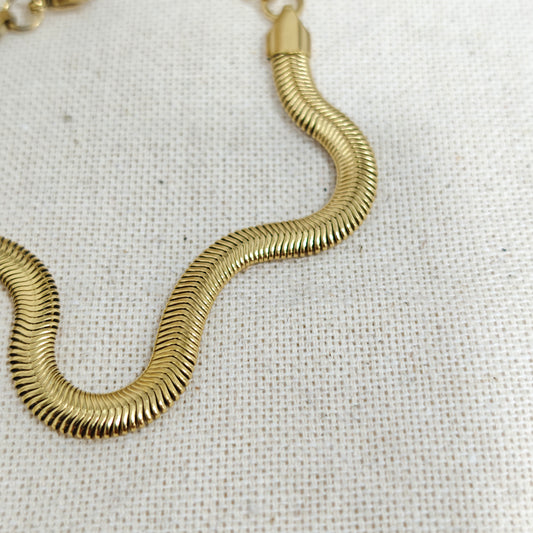 Tobillera Golden Wave
