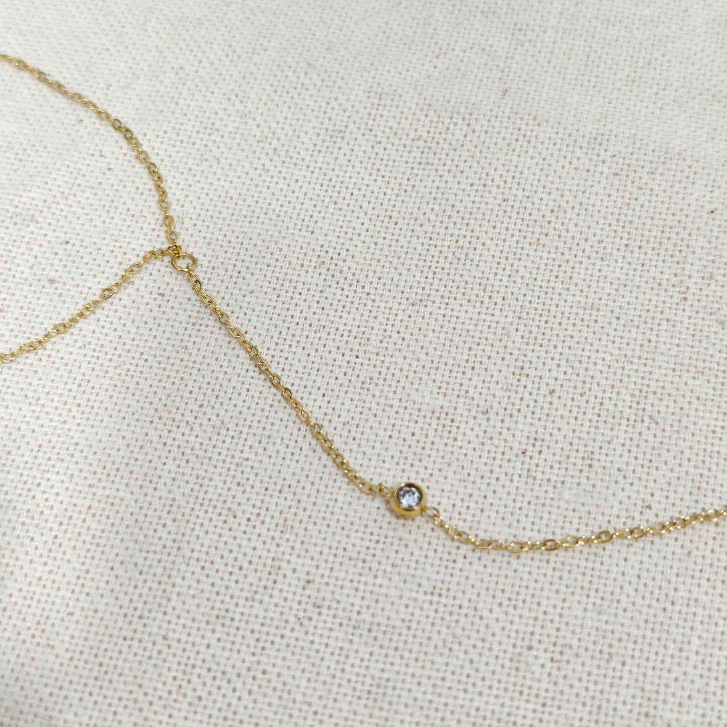 Pulsera Anillo Luz Dorada