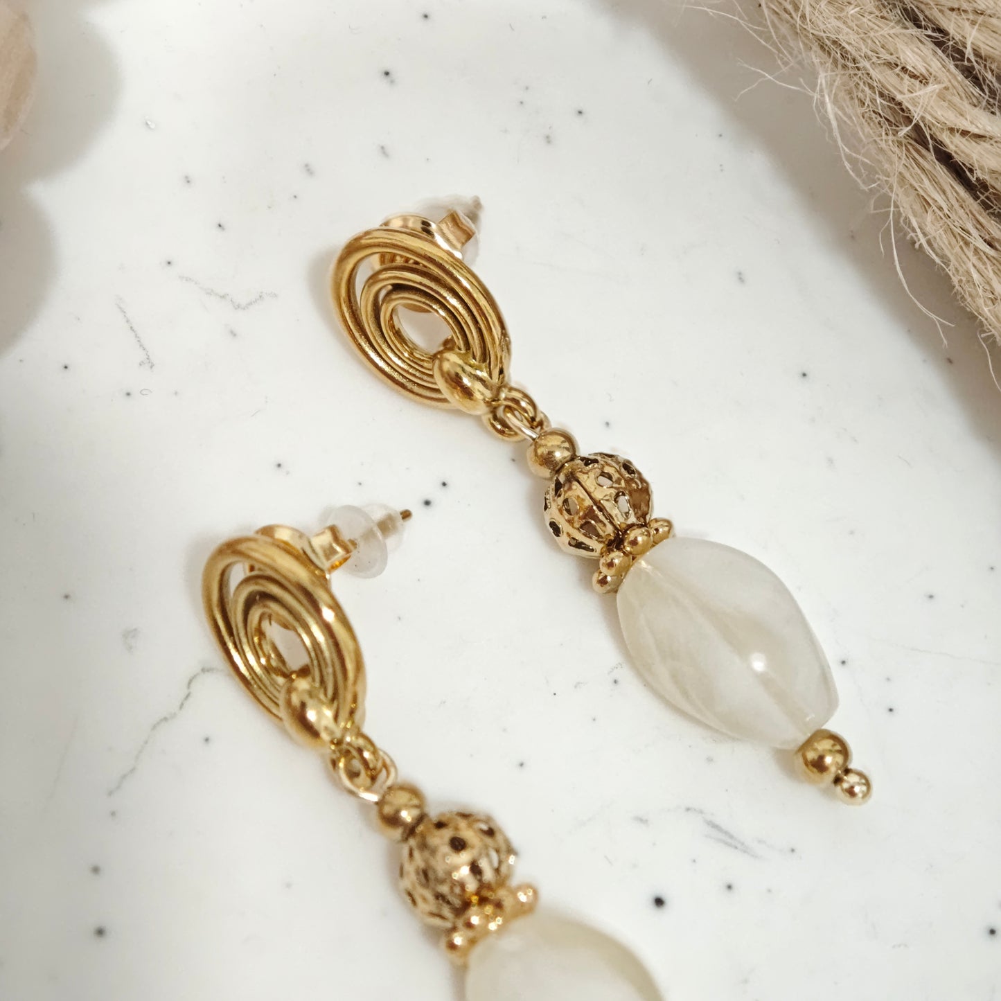 Pendientes Arena Blanca