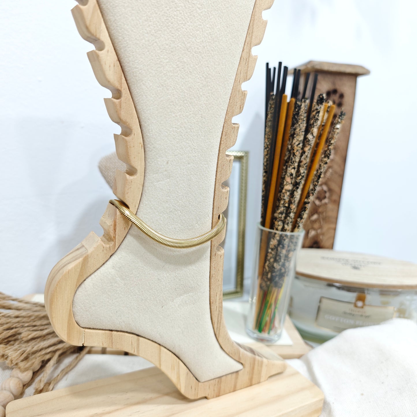 Tobillera Golden Wave