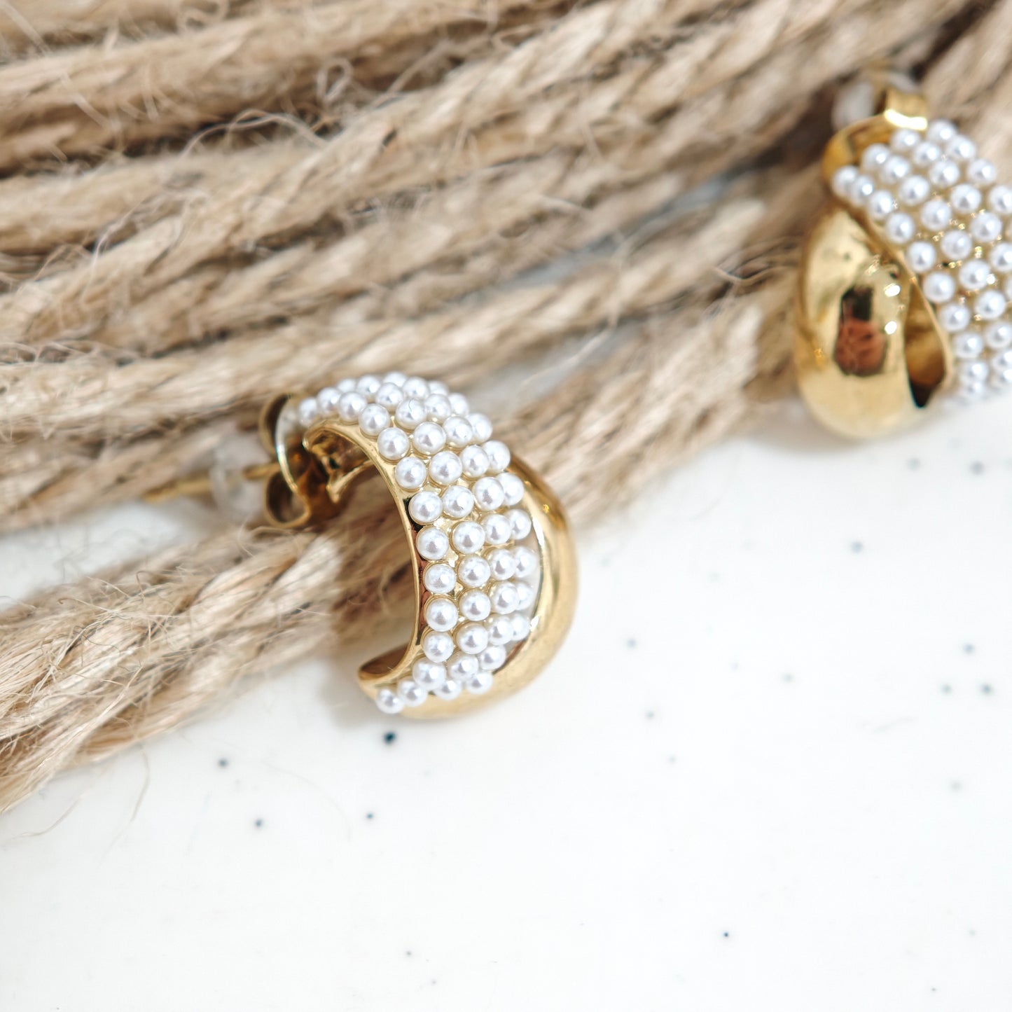Pendientes Perla Celeste