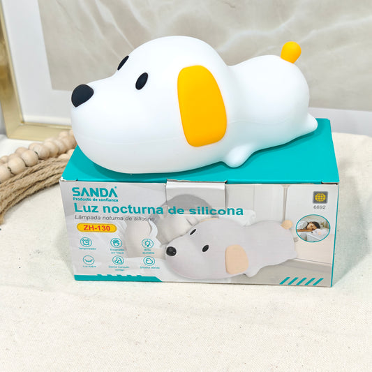 Lámpara Táctil de Silicona Perrito