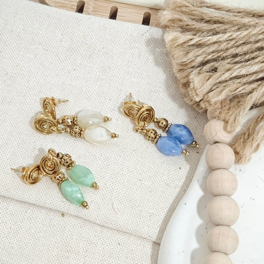 Pendientes Arena Blanca