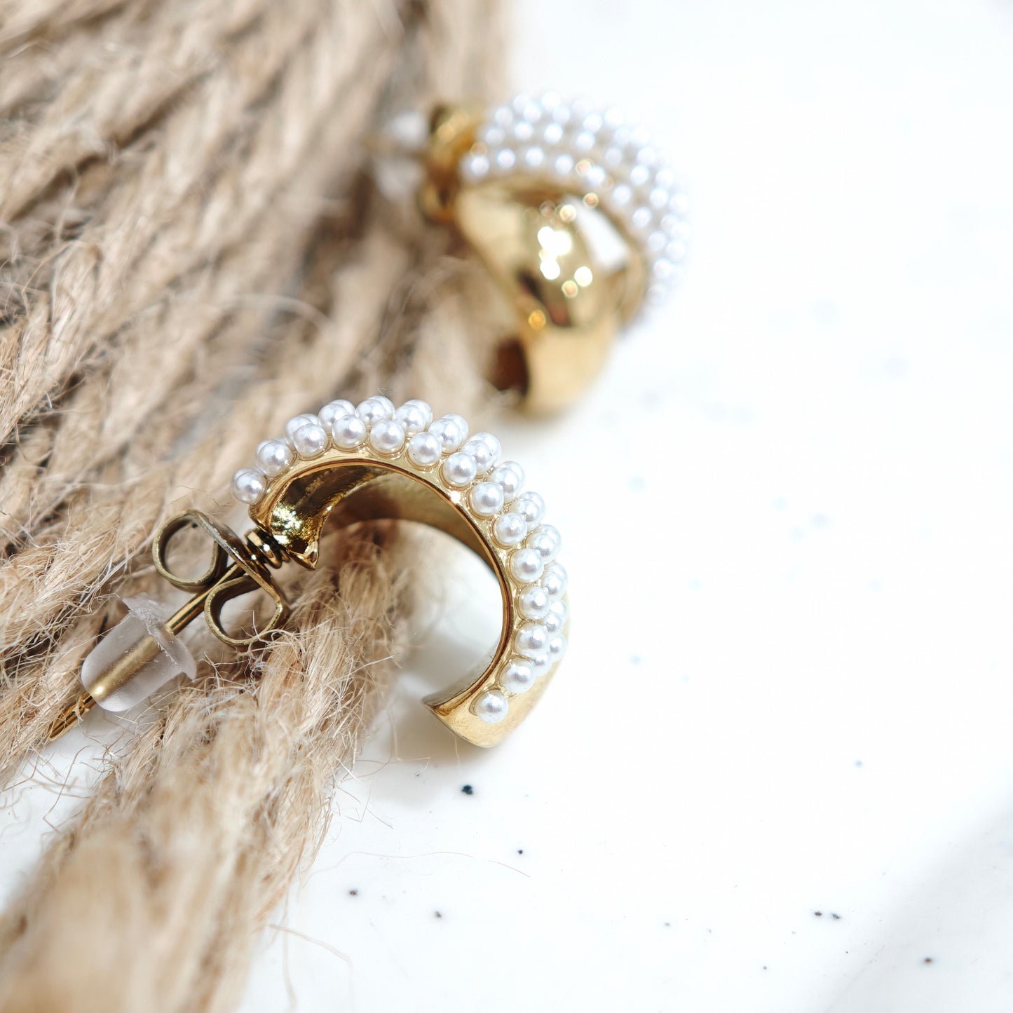Pendientes Perla Celeste